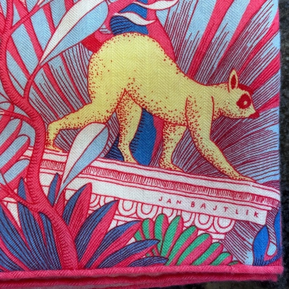 Hermès Pink 140cm Cashmere &  Silk Scarf / Shawl - Cosmographia Universalis - Picture 6 of 16